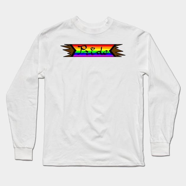 POC LGBTQ+ Pride Long Sleeve T-Shirt by HuskyWerewolf